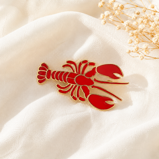 Broche Homard donc blanc
