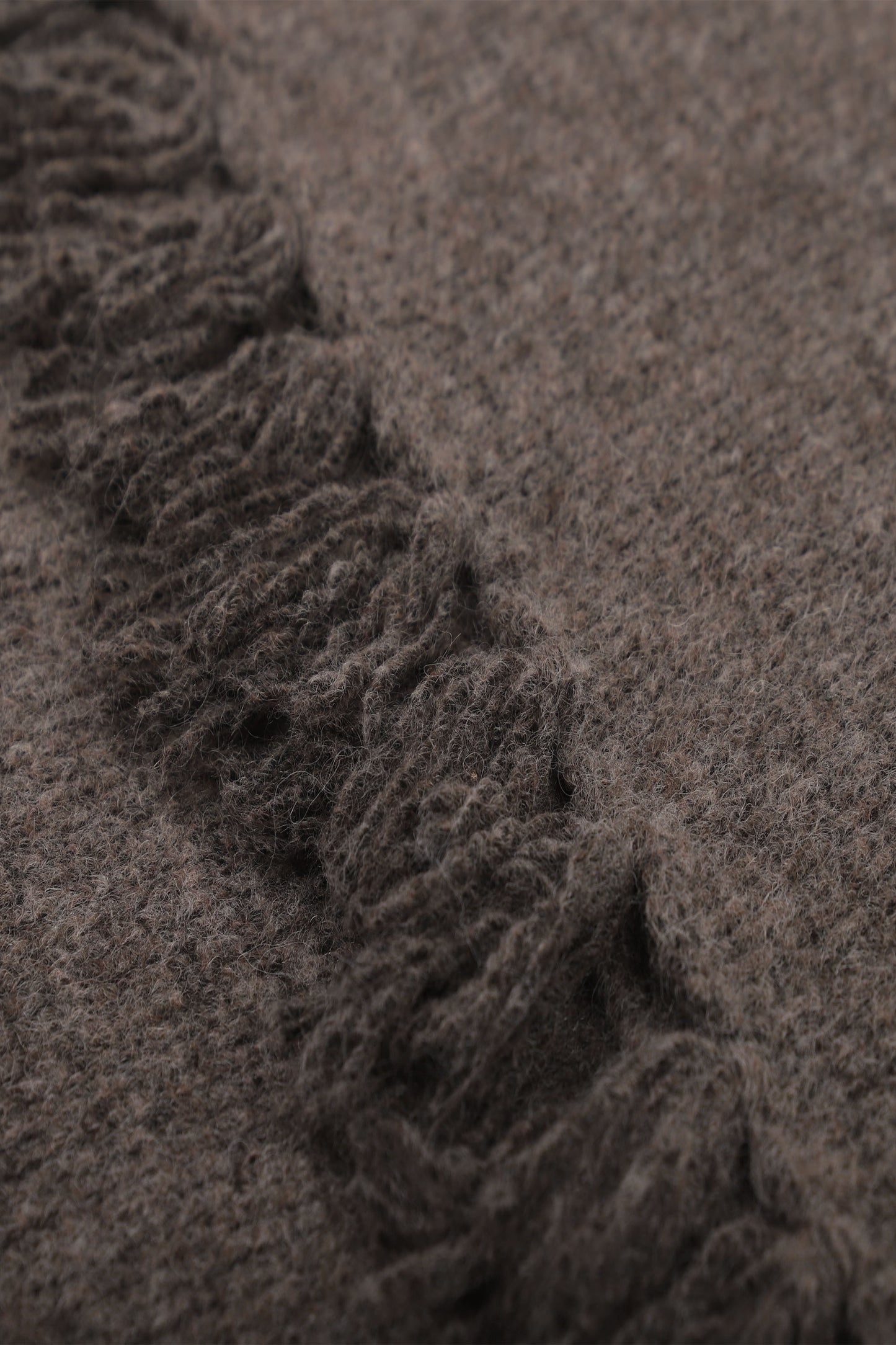 Écharpe unie à franges