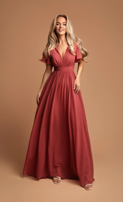 Robe Tacha - Robe longue fluide en mousseline