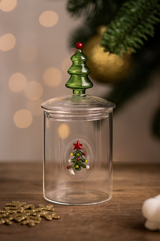 Boite à biscuits en verre