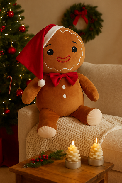 Peluche pain d'épice géante 100cm