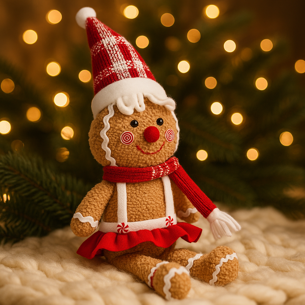 Peluche Pain d’Épices Assis