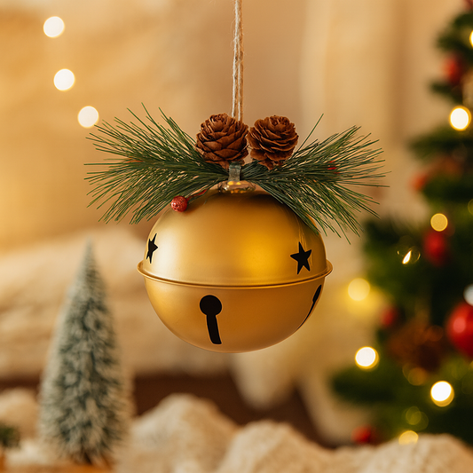 Cloche de Noël Dorée