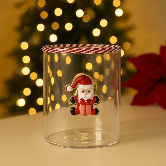 Verre Père Noël 3D