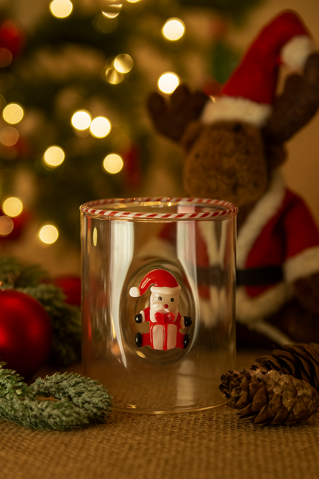 Verre Père Noël 3D