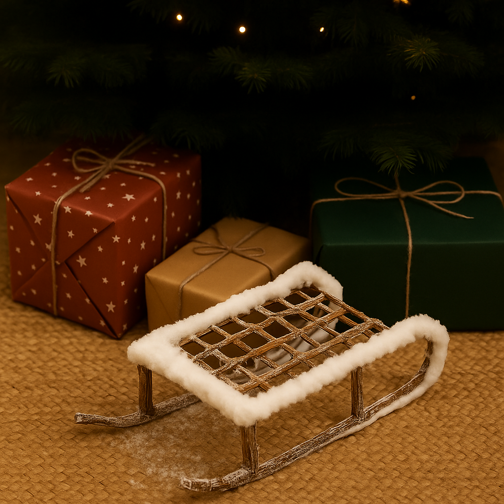 Luge en bois - Luge Winter