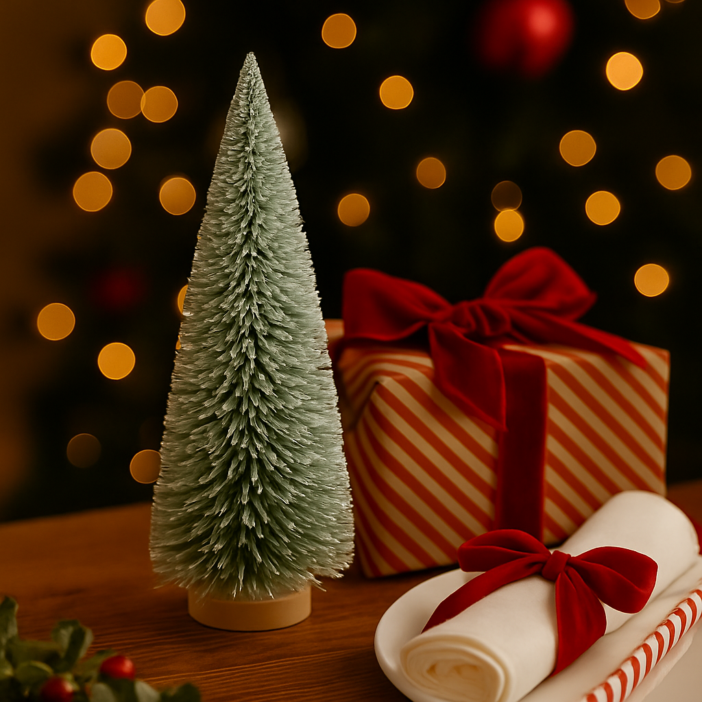 Sapin enneigé H25cm