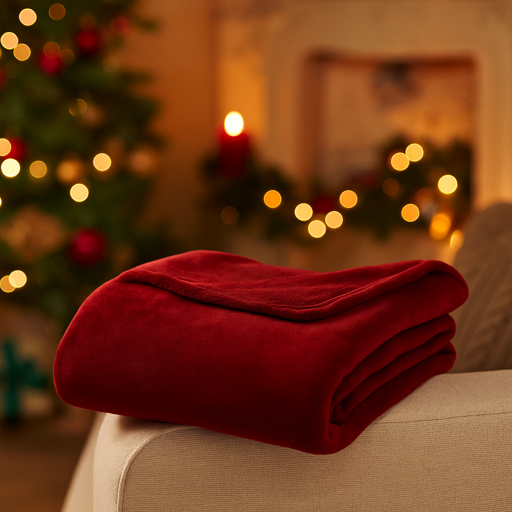 Plaid rouge 180x230 cm