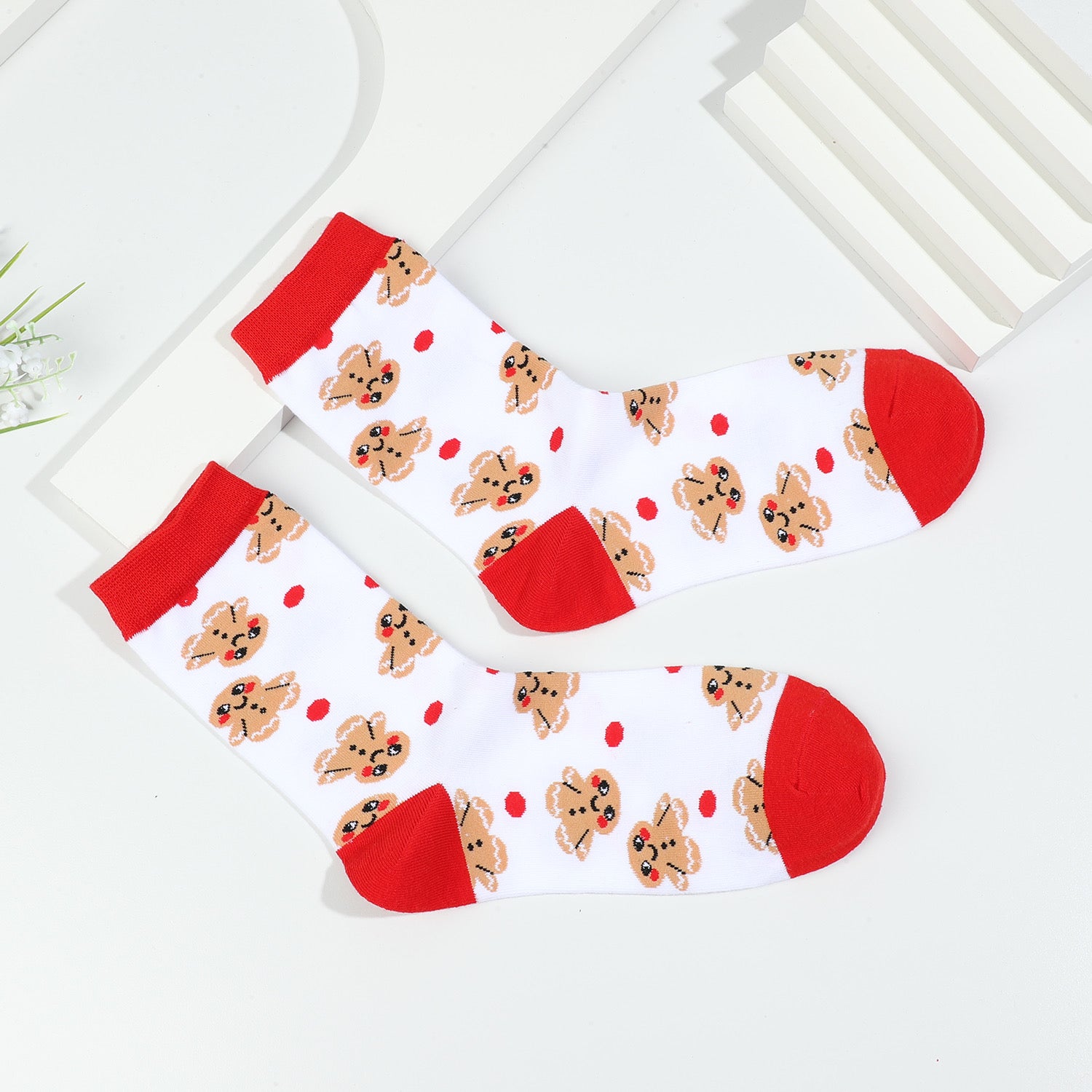 Chaussettes Gingerbread mis en scene