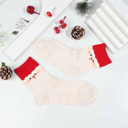 Chaussettes Pere Noel mis en scene