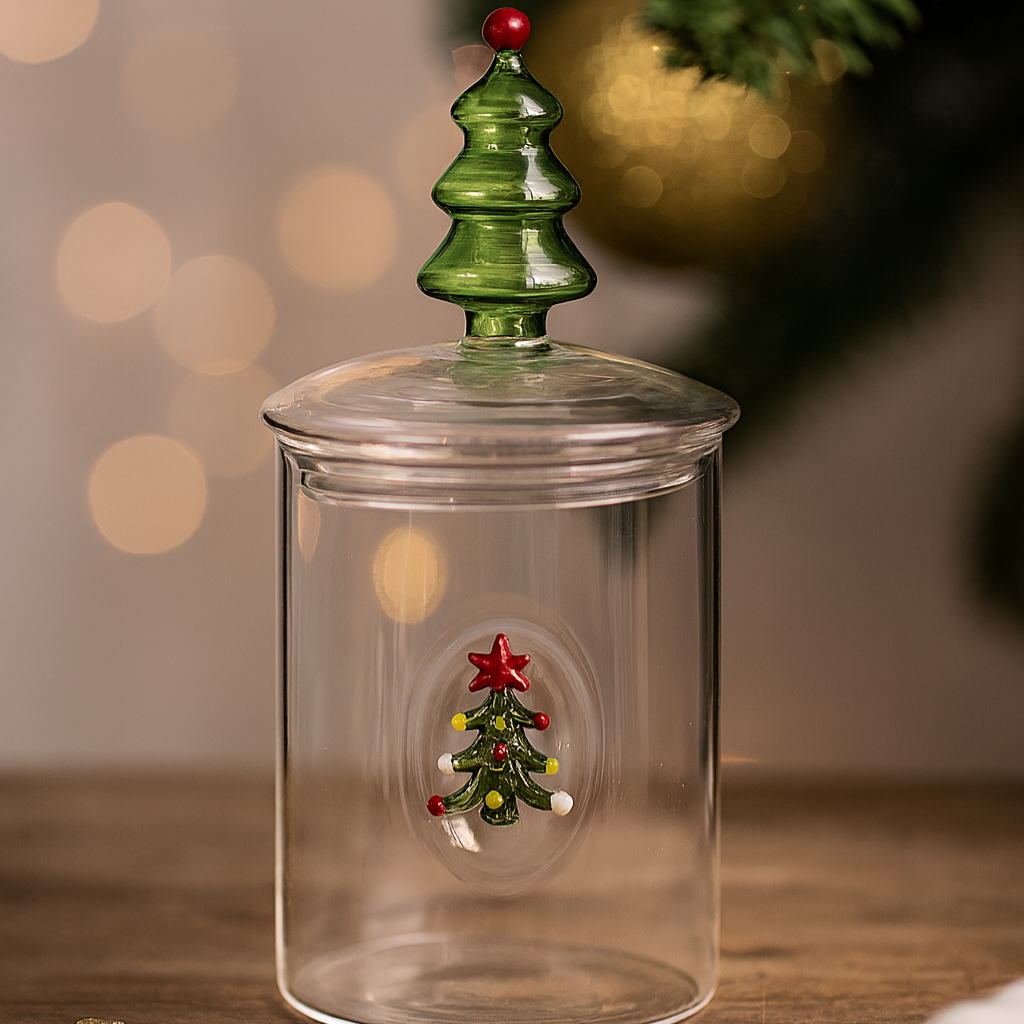 Boite à biscuits en verre