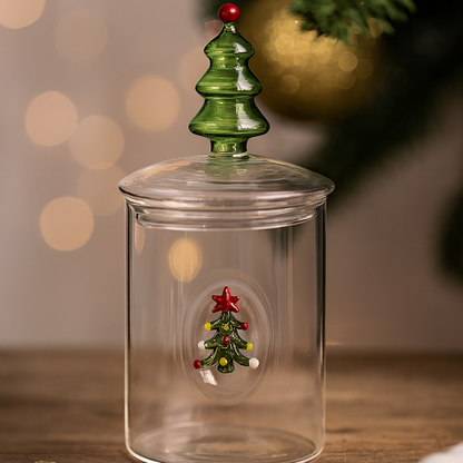 Boite à biscuits en verre