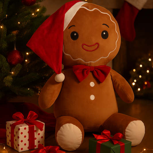 Peluche pain d'épice géante 100cm