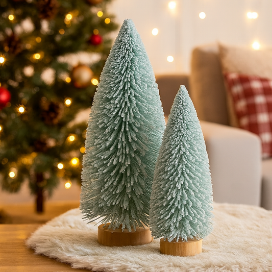 Sapin enneigé déco H35cm