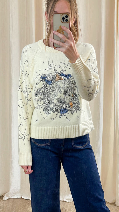 Pull Astrée - Pull avec broderies célestes