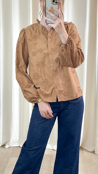 Blouse Laurène - Blouse avec fleurs en relief
