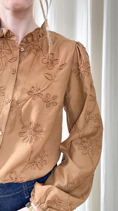 Blouse Laurène - Blouse avec fleurs en relief