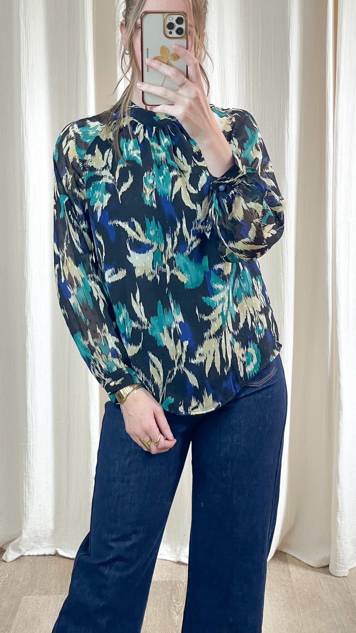 Blouse Sloane - Blouse plumetis à imprimé