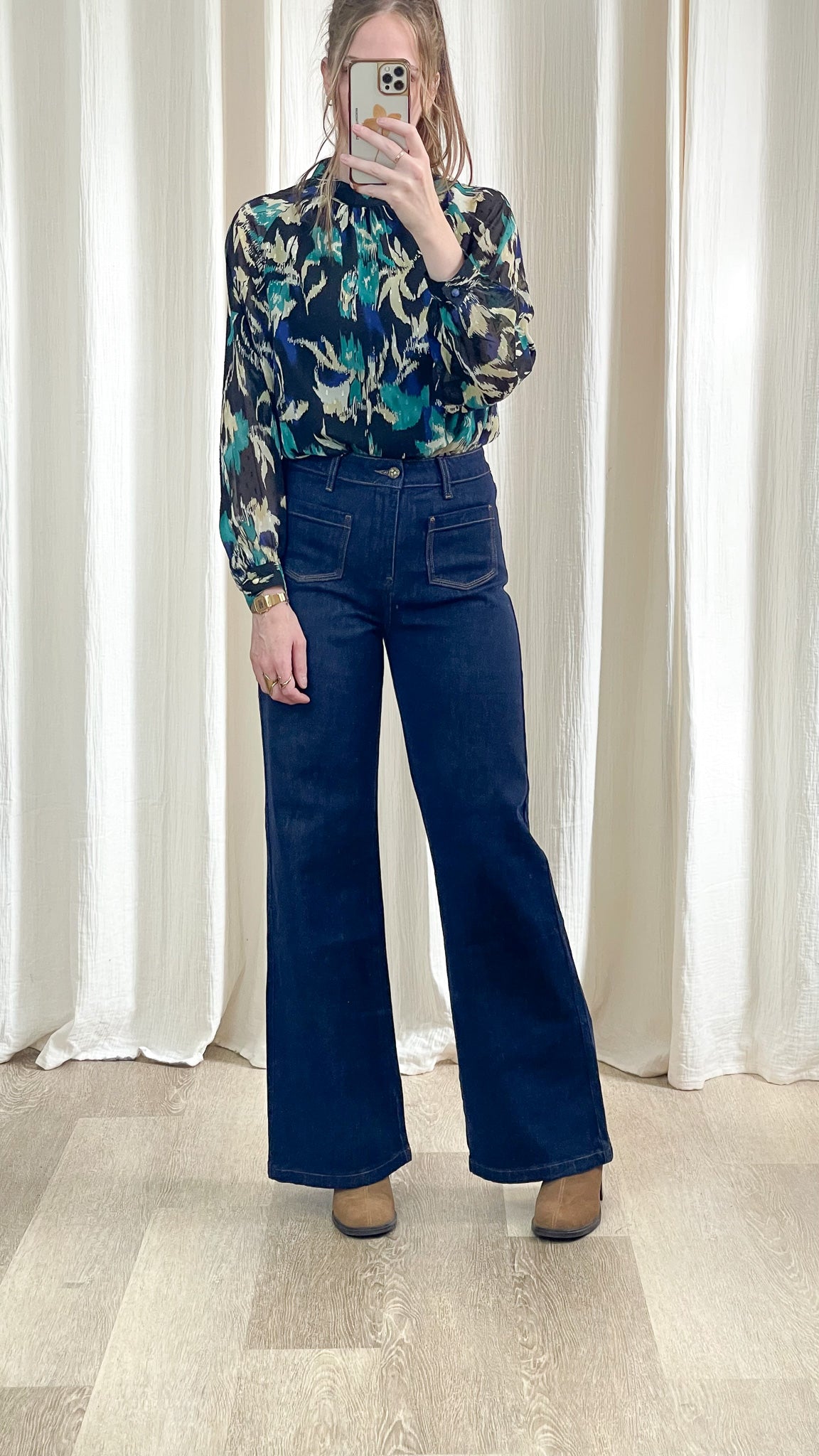 Blouse Sloane - Blouse plumetis à imprimé