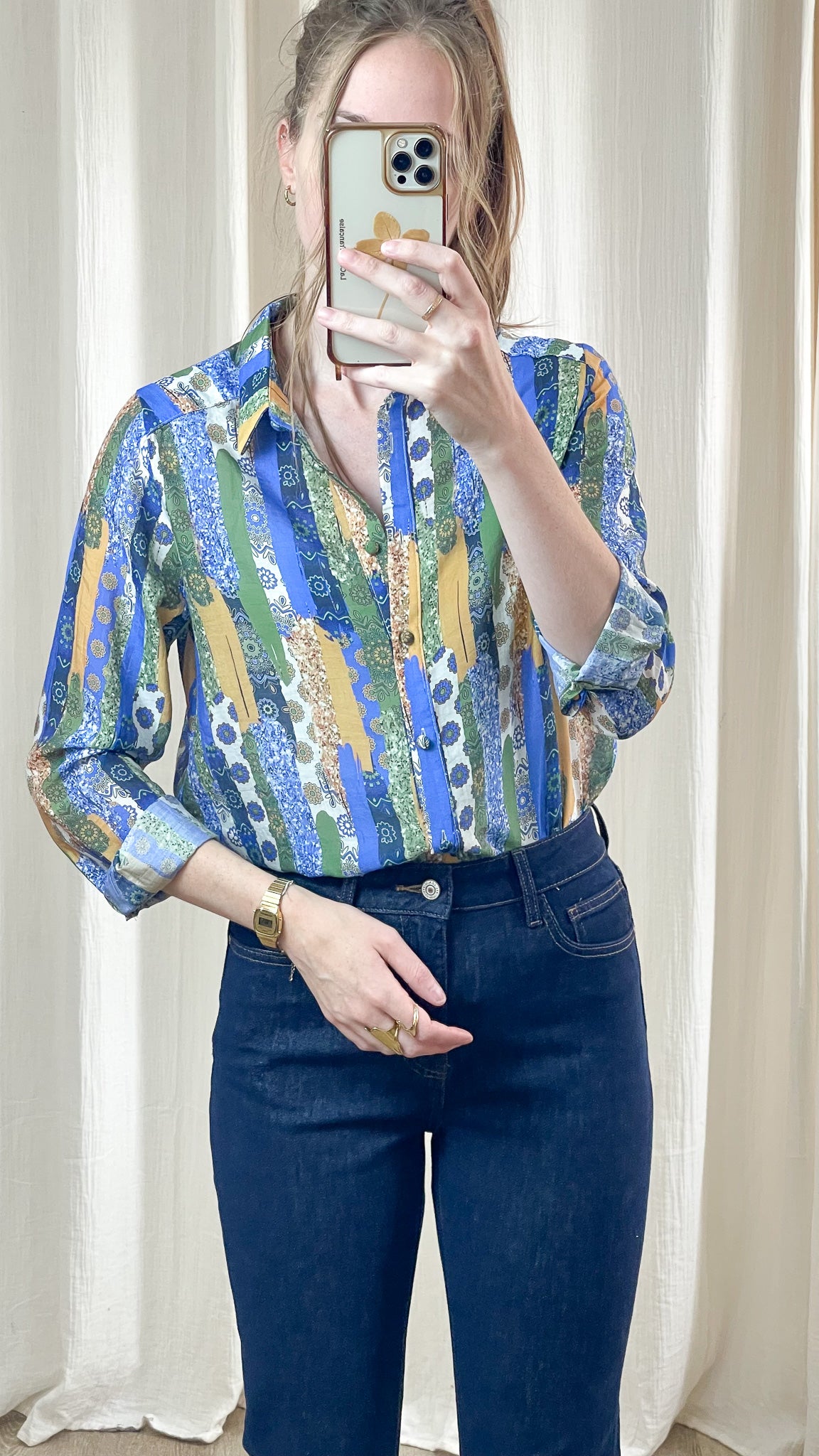 Chemise Diega - Chemise fluide à imprimé