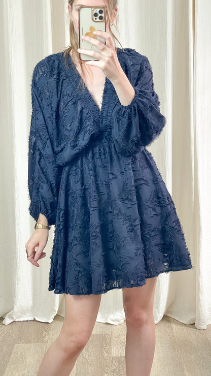 Robe Lucie - Robe empire texturée