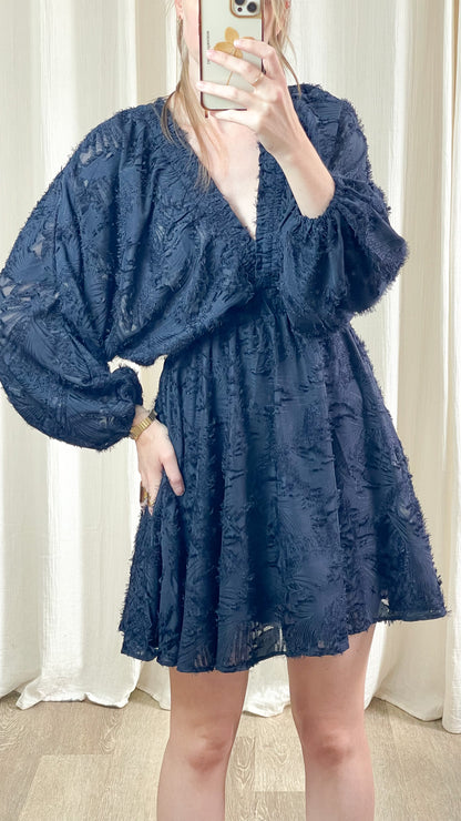 Robe Lucie - Robe empire texturée