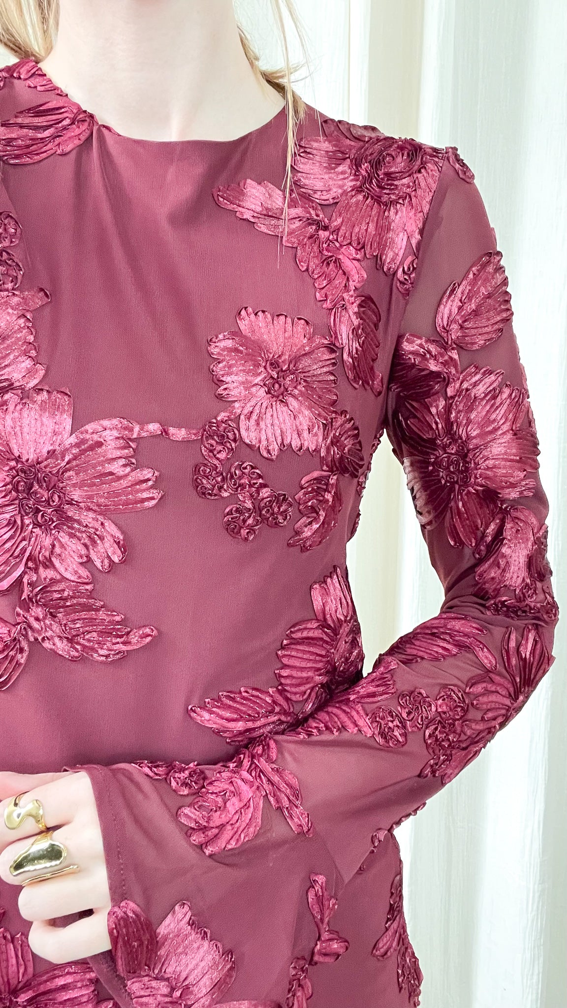 Robe Lola - Robe avec fleurs en relief