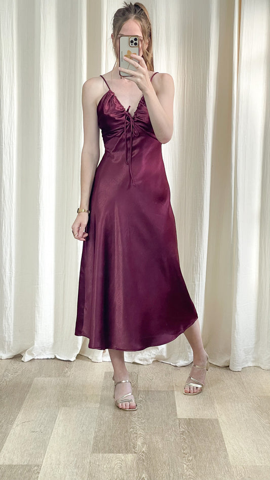 Robe Esmée - Robe midi satinée