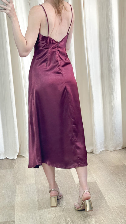 Robe Esmée - Robe midi satinée