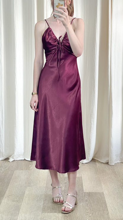 Robe Esmée - Robe midi satinée