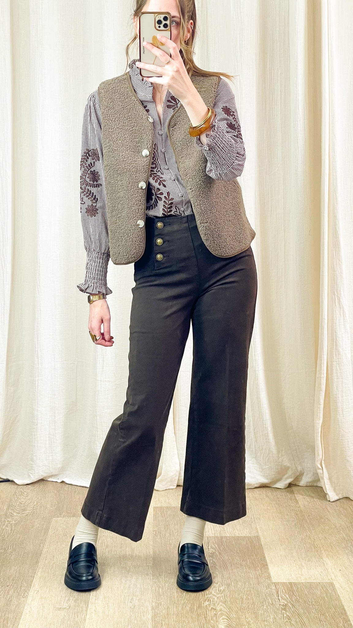 Veste Lucienne – Gilet sans manches en sherpa