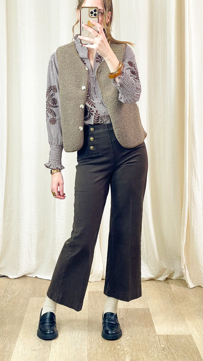 Veste Lucienne – Gilet sans manches en sherpa