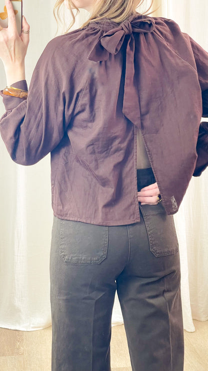 Blouse Amarante – Blouse dos nu à nœud