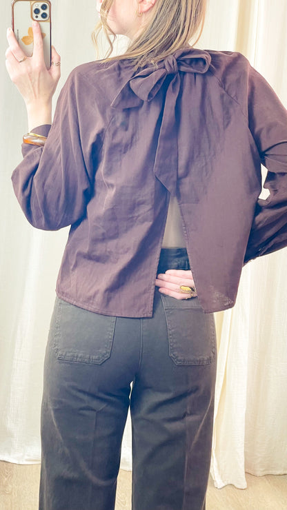 Blouse Amarante – Blouse dos nu à nœud