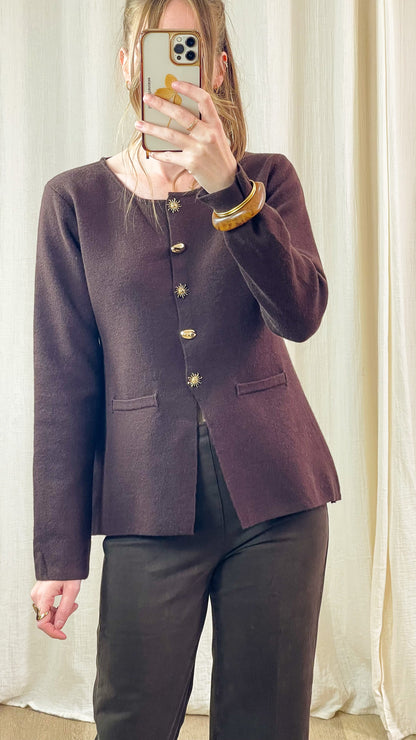 Gilet Aliya – Gilet boutonné à boutons bijoux