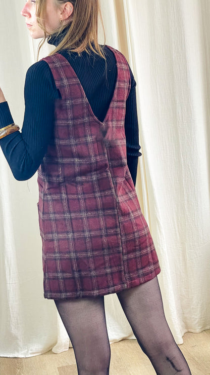 Robe Astrid – Robe chasuble à carreaux