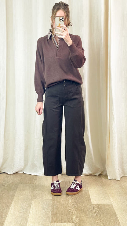 Pantalon Balloon – Pantalon large en coton