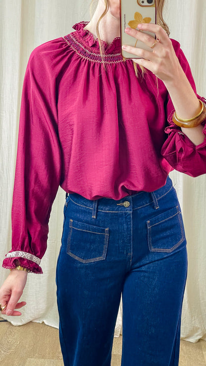 Blouse Bonnie – Blouse smockée au col
