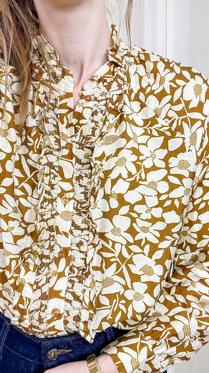 Blouse Fanny – Blouse fleurie à volants