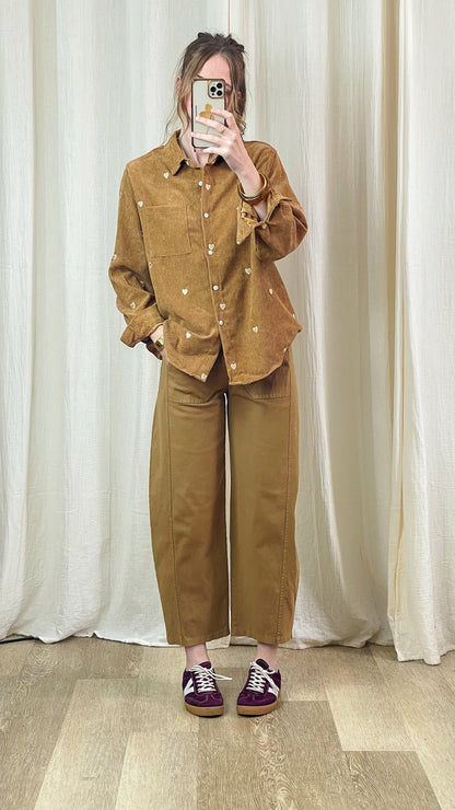 Pantalon Balloon – Pantalon large en coton