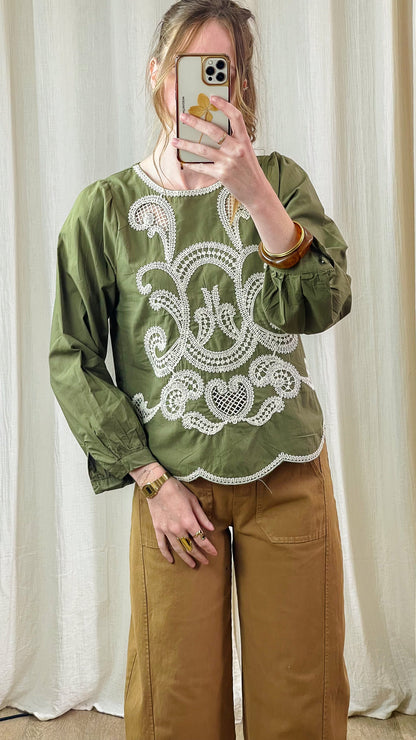 Blouse Alwenn – Blouse avec broderies esprit bohème