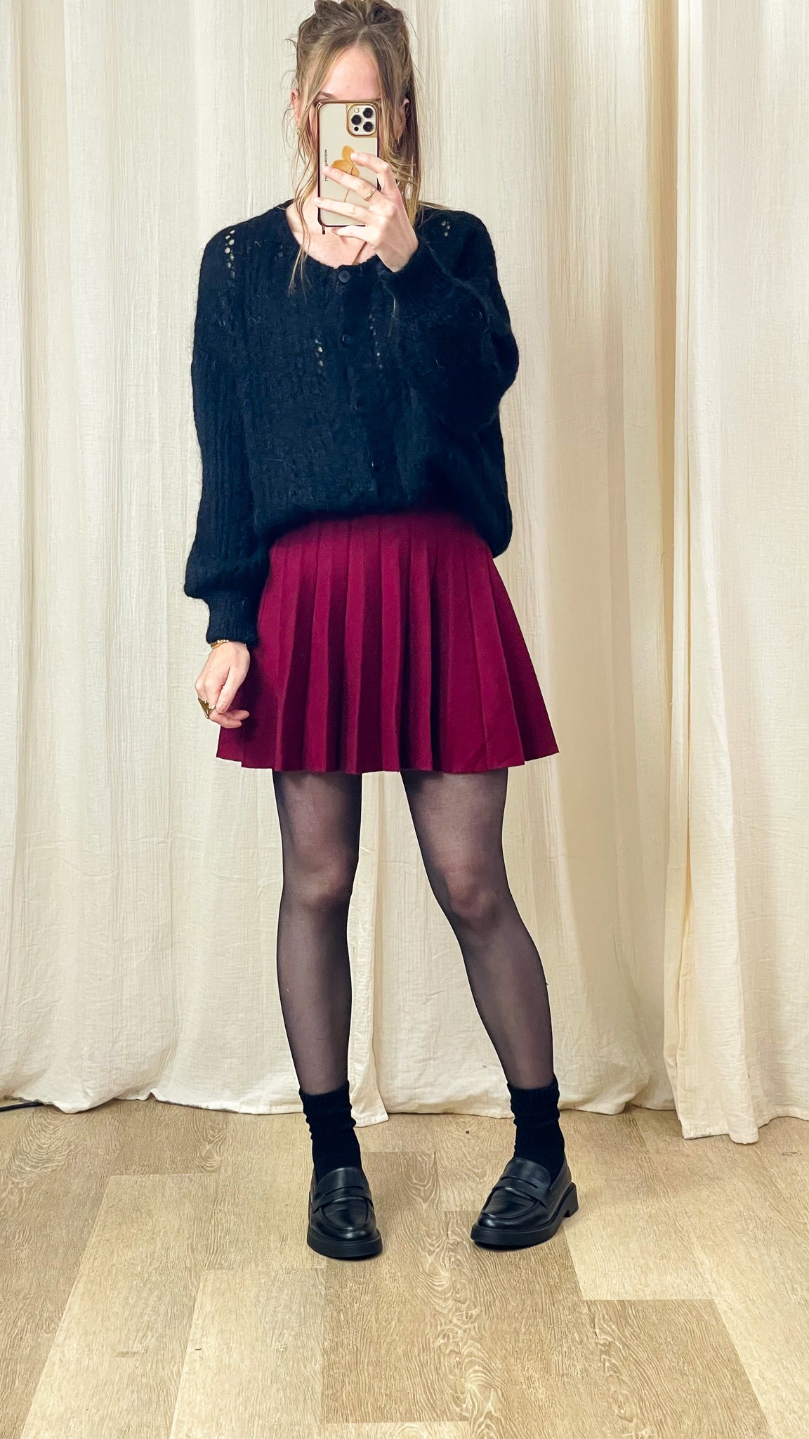 Jupe Malaury - Jupe plissée en maille