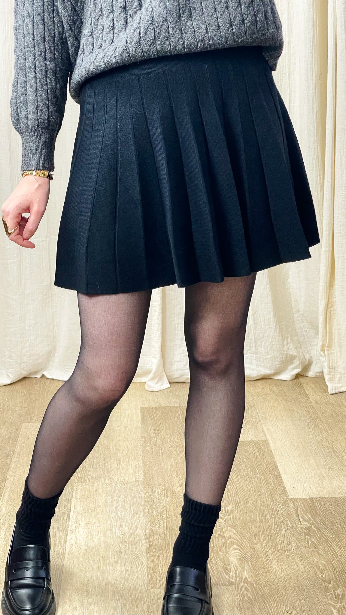 Jupe Malaury - Jupe plissée en maille