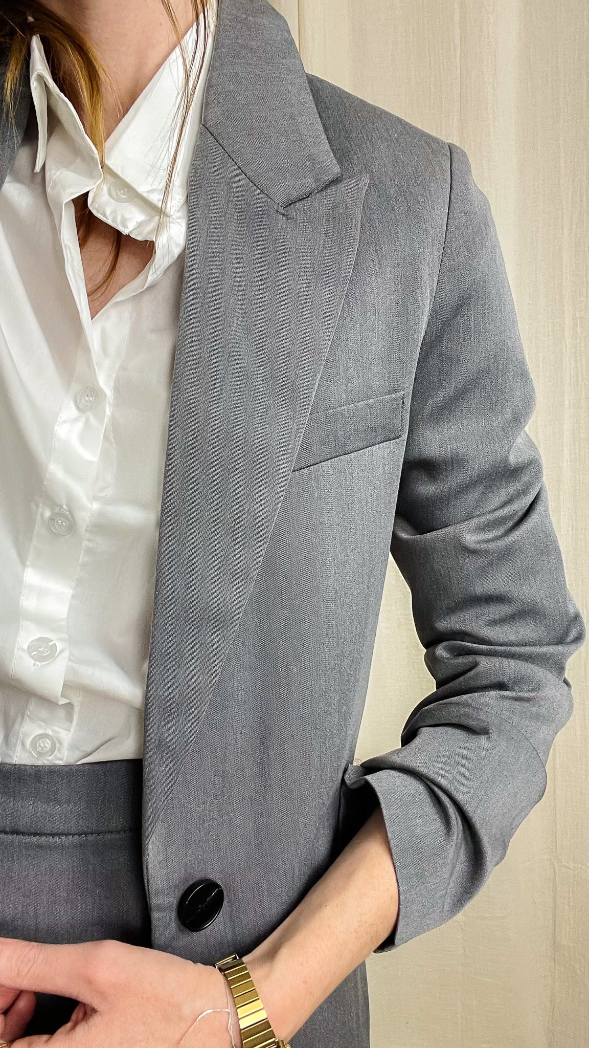 Blazer Phoebe – Blazer gris chic