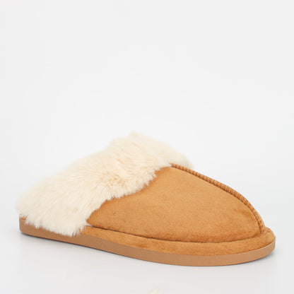 Chaussons mules fourrées Homme