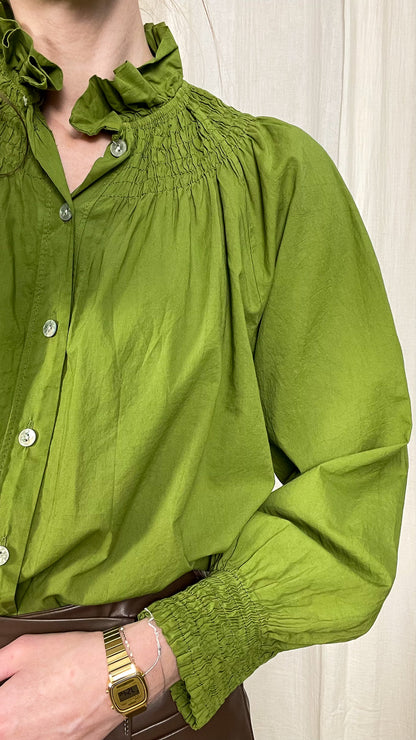 Blouse Nora - Blouse col montant stocké