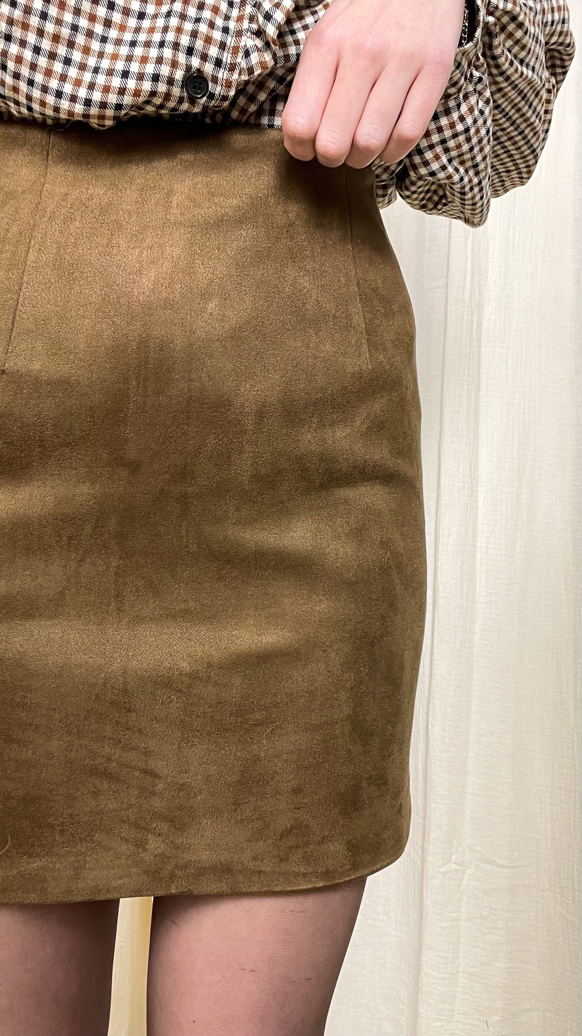 Jupe Célia - Jupe droite en suédine