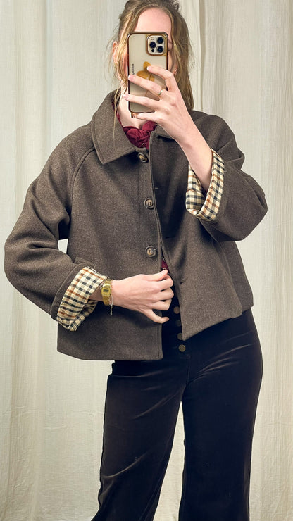 Manteau Valentine - Manteau court marron