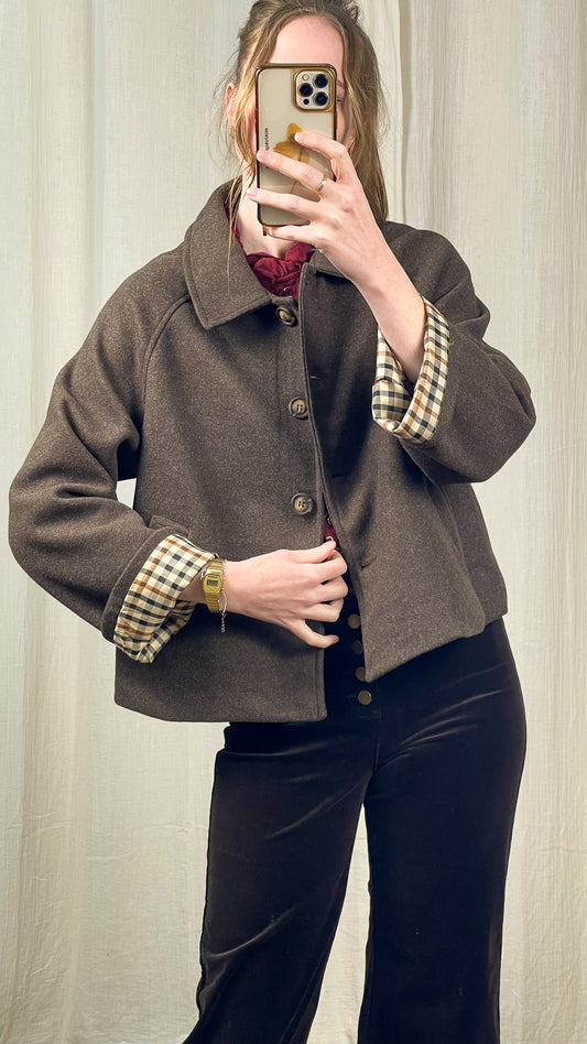 Manteau Valentine - Manteau court marron