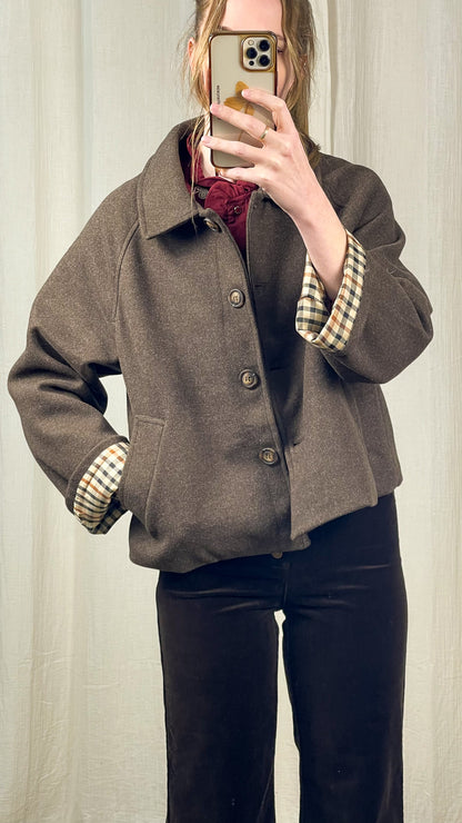 Manteau Valentine - Manteau court marron